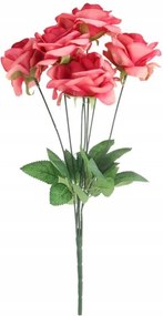 Mesterséges Virág Kompozíció Rózsák Rózsaszín Dekoráció Váza A Szobába