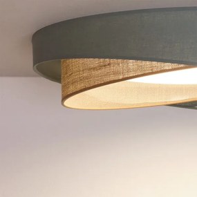 BRILAGI-LED Mennyezeti lámpatest VELVET TWIST LED/24W/230V 4000K átm. 55 cm zöld/bézs.