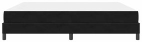 Boxspring ágy matraccal matracmal Fekete 200 x 200 cm Bársony