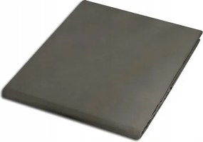 Szatén lepedő gumi nélküli200x220 szürke