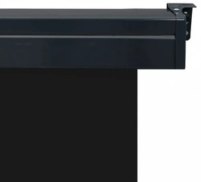 fekete erkély oldalnapellenző 85 x 250 cm