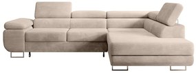 Sarokkanapé Stiletto (J) (sötét bézs + ezüst). Akció -15%. 1099703