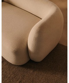 Krémszínű zsenília sarokkanapé (bal oldali-heverő résszel) Martina – Kave Home