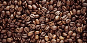 Fotó-kép edzett üveg Kávébab 140x70