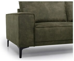Zöld bőrutánzat kanapé 224 cm Copenhagen – Scandic