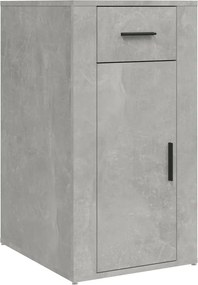 vidaXL betonszürke szerelt fa íróasztal szekrény 40x49x75 cm