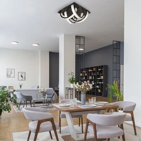 Zuma Line MX3274-4-3BCT - TULA LED mennyezeti lámpa 23,5W, fekete