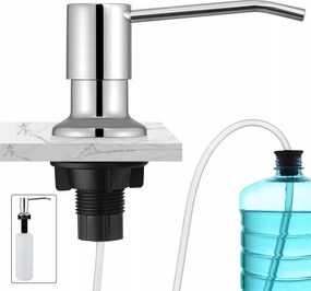 Kézi álló szappanadagoló Crea 500 ml színtelen, szürke