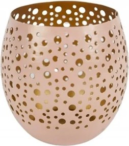 Teamécsestartó púderrózsaszín 12x12 cm