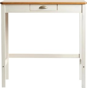 Caya fehér bárasztal 2 db székkel, tömör borovi fenyőből - Marckeric