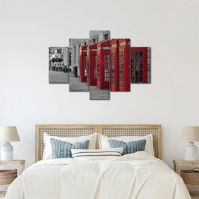 Kép - Londoni telefonfülkék (150x105 cm)