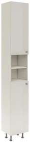 Lucia Fürdőszobai magasszekrény MDF előlappal, védőbevonattal Fehér