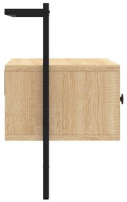 sonoma tölgy szerelt fa fali TV szekrény 60,5x30x51 cm