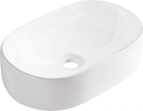 Mosdókagyló Asztali 56x35,5cm Kerámia Aquauno Rita Fehér Ovális