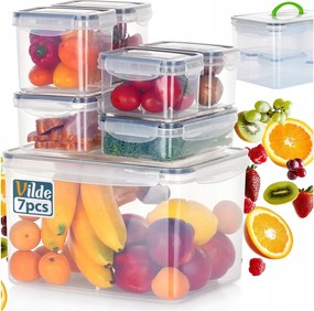 7x Konyhai Ételtároló edények konyhai edénykészlet