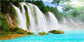 Fotó kép edzett üveg vízesés 140x70