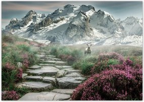 Poszterek A0 Szint Hegyi kilátás Tájkép Köd