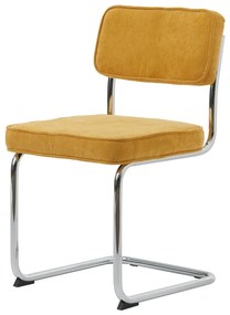 Sárga kordbársony étkezőszék Rupert – Unique Furniture