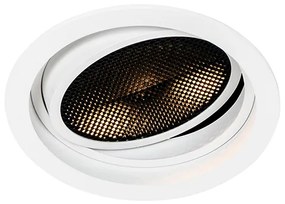 Modern beépíthető spotlámpa fehér állítható - Coop 111 Honey