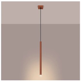 Téglavörös függőlámpa Fideus – Sollux