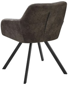 Étkezőszék szett 2 db Manly (szürke). 1009983