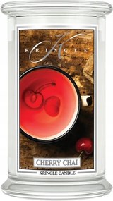 Nagy Illatgyertya Kringle Candle Cherry Chai 623 g Ajándék
