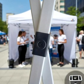 Ollós sátor 2×3 m alumíniumból, falak nélkül | Gyors felállítás és masszív, könnyű váz - 3 oldalfal nélkül - Bézs