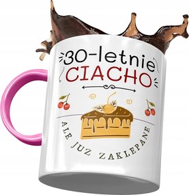 Rózsaszín Bögre Születésnapra 30 30. 30-as Ajándék Nyomtatott Fotóval