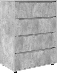 vidaXL Tároló szekrények 2 pcs Beton Szürke 80 x 48 x 105 cm Faanyag