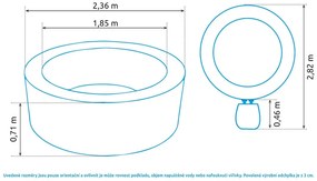 Felfújható pezsgőfürdő Marimex Pure Spa NP - Bubble HWS 8