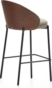 Barna-bézs bárszék (ülésmagasság 65 cm) Eamy – Kave Home