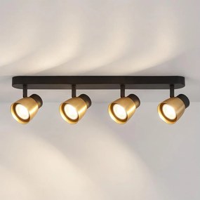 Brilagi - NUGGET spotlámpa 4xGU10/30W/230V fekete/arany