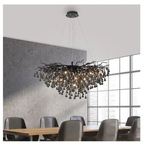 Paul Neuhaus 2192-18 - Kábeles csillár ICICLE 10xG9/40W/230V 50x100 cm fekete