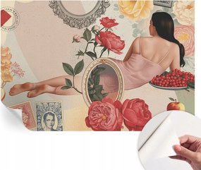 Dekoratív Öntapadós Tapéta Divatos Minták Virágos elegancia 104x70 cm