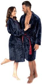 Fürdőköpeny Roger Women Navy Red M