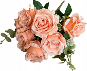 Rózsacsokor Rózsák művirágok Lazac Narancssárga nád Virág ág