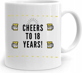 Bögre Tökéletes Ajándék Születésnapra 18 18-es 18-as évek fotónyomtatással