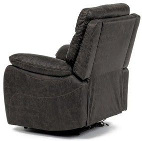 Barna Vintage Szövet Elektromos Vezeték Nélküli Relax Fotel. TV-4094 COF3