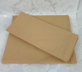 Klasszikus tömör dióbarna lepedő TiaHome - 200x220cm