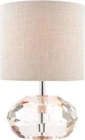 LAURA ASHLEY 3754722-Q IVY Kristály Asztali lámpa Csiszolt króm, Szürke E14 IP20