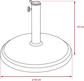 Avenberg SANDER napernyőtalp