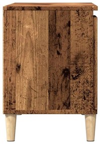 antik fa színű szerelt fa TV-szekrény 102 x 35 x 50 cm