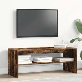 füstös tölgy színű szerelt fa TV-szekrény 100 x 40 x 40 cm