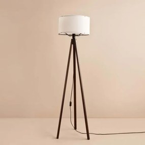 Állólámpa AYD 1xE27/40W/230V barna/fehér