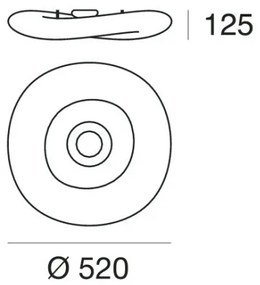 Linea Light 8006 - LED Dimmelhető mennyezeti lámpa MR. MAGOO LED/23W/230V