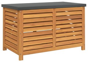 tömör eukaliptuszfa kerti tárolóláda 90x48x55 cm