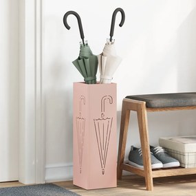Esernyőtartó Rózsaszín Fém Közepes Téglaalaku Modern