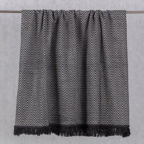 Dekoria Cosy Home takaró 150x200cm Grey Chevron szürke