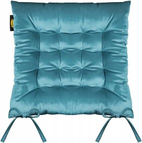 Ülőpárna 40x40x8 Velvet székhez türkiz sötét velúr
