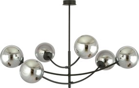 Emibig modern mennyezeti lámpa hunter fekete grafit emi1100/6